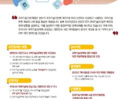 과학기술정보통신부, 제5차 과학기술기본계획 국민참여단 모집 및 내 꿈을 이루는 과학기술 영상 공모전 개최 기사 이미지