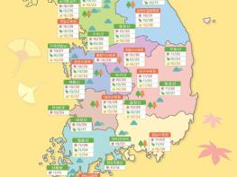 산림청, ‘단풍 구경 언제, 어디로 떠날까~’ 기사 이미지